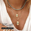 Radiant Opal Necklace Stack - Blue