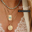 Radiant Opal Necklace Stack - Mixed Blue/White