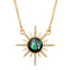 Gemstone Starburst Necklace - Abalone