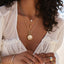 Malibu Pendant with charm clip chain - Mother of Pearl