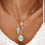 Moonage Drop Pendant- Turquoise
