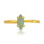 Comet Gemstone Ring - Green Aventurine