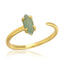 Comet Gemstone Ring - Green Aventurine