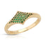 Astra Pavé Signet Ring - Emerald
