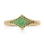 Astra Pavé Signet Ring - Emerald