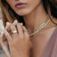 Comet Gemstone Ring - Green Aventurine