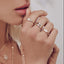 CZ Marquise Band