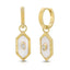 Guardian Hoops- Mother of Pearl