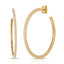 Skinny Pave Hoops - Gold