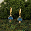 Starry Shroom Mini Hoops - Blue Mother of Pearl