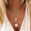 Teardrop Tennis Necklace- Blue Opal - 15.5 Inch