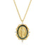 Divine Mary Necklace - Black Mother of Pearl