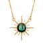 Gemstone Starburst Necklace - Abalone