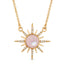 Gemstone Starburst Necklace - Pink Mother of Pearl Shell