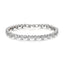 Teardrop Tennis Bracelet- Clear/Rhodium SIlver