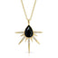 Starlight Burst Necklace - Black Onyx