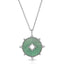 Starstruck Pendant - Teal Green/Rhodium Silver