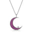 La Lune Pendant - Amethyst/Rhodium Silver