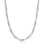 Sparkle Link Necklace - Rhodium Silver