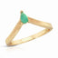 Gem Drop Textured Stacking Ring - Chrysoprase