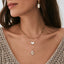 Oh My Heart necklace - Mother of Pearl