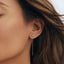 CZ threader earring