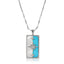 Starman Pendant- Split Gem- Turquoise/Mother of Pearl- Silver