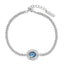 Saturn Bracelet - Blue Mother of Pearl/Silver