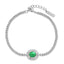 Saturn Bracelet - Green Mother of Pearl/Silver