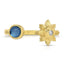 Supernova Shooting Star Ring - Blue Mother of Pearl/Gold