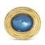 Saturn Statement Ring - Blue Mother of Pearl/Gold