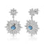 Supernova Drop Earring - Blue Mother of Pearl/Silver