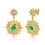 Supernova Drop Earring - Green Mother of Pearl