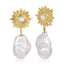 Supernova Baroque Pearl Drop Earring - Mother of Pearl