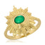 Supernova Ring - Green Mother of Pearl/Gold