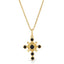 Gothic Cross Necklace - Black Onyx