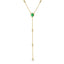 Supernova Y Necklace - Green Mother of Pearl/Gold