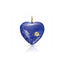 Gemstone Puffy Heart Charm - Lapis Lazuli