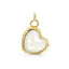 Gemstone Heart Charm - Mother of Pearl