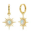 Starburst Mini Hoops - opal