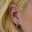 Opal Huggie Hoops - Seafoam