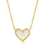 Oh My Heart necklace - Mother of Pearl