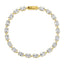 Oval Tennis Bracelet - Gold