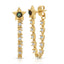 Lucky Star Tennis Chain Earrings - Abalone