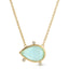 Starlight Horizon Necklace - Mint Cat's Eye