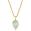 Starlight Gem Drop Necklace - Mint Cat's Eye