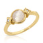 Starlight Gemstone Ring - White Cat's Eye