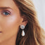 Supernova Baroque Pearl Drop Earring - Blue Mother of Pearl/Silver