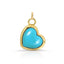 Gemstone Heart Charm - Turquoise