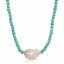 Sofia Baroque Pearl Beaded Necklace - Amazonite